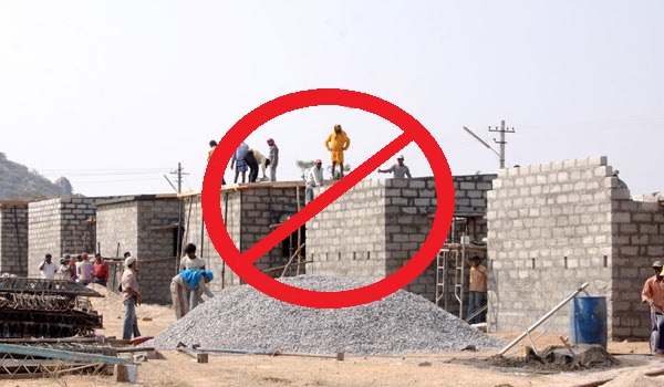 Construction ban in place for various CDA sectors